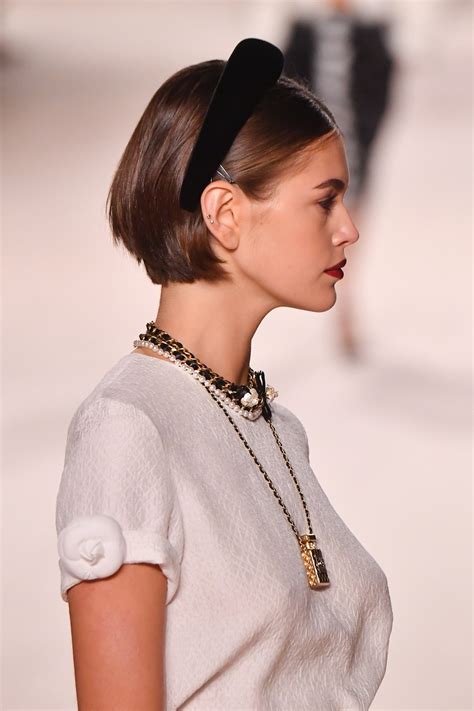 chanel haircut|best chanel runway hair.